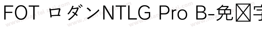 FOT ロダンNTLG Pro B字体转换